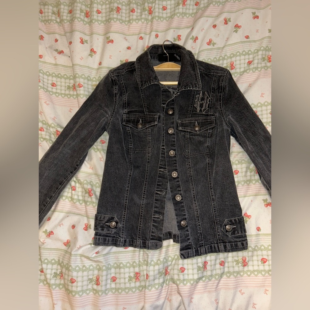 VINTAGE Harley-Davidson Gray Denim Jacket